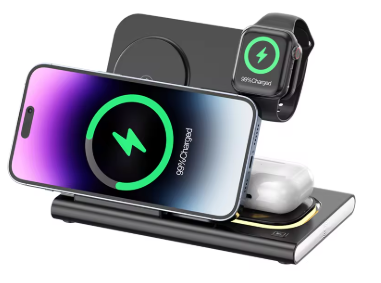 Station de Charge 3 en 1 pour iPhone, Apple Watch et AirPods - Chargeur Sans Fil Rapide